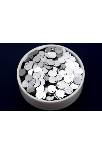 10 Gram - 10 Mm Plastik Payet Pul Yandan Delik Güpür, Takı, Kumaş Ve Süsleme Pulu, 10 Gram? 260 Adet