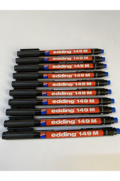 Eddıng Permanent 149m Asetat Cd-cam Kalemi 10lu / Siyah