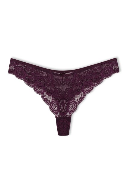 Mor Dantelli String Tanga Külot