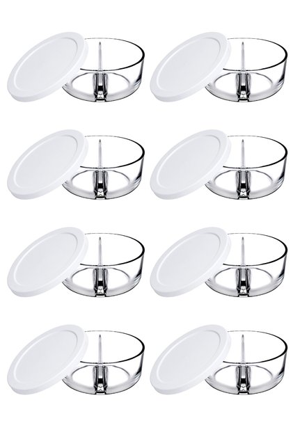 530683 Polar Two Compartment Breakfast Storage Container 8 Pieces