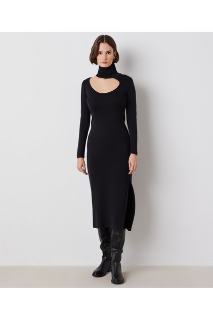 Cutout Knitwear Dress