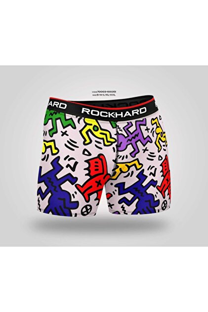 rockhard Koza Men's Colorful Rock Hard Patterned Boxers (1 PC