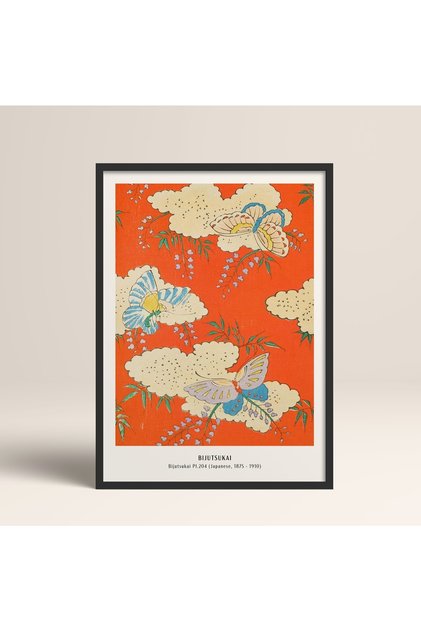 Framed Japanese Style Nanbara Sakujiro Painting 30X40Cm 40X60Cm 50X70Cm Black White Wood Jpn032
