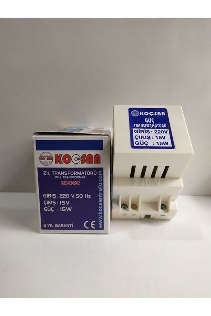 Koçsan 15w X 15v Zil Trafosu 220v - Fiyatı, Yorumları