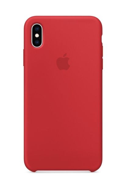 Telefon Aksesuarları Iphone Xs Max Kırmızı Silikon Kılıf - 3