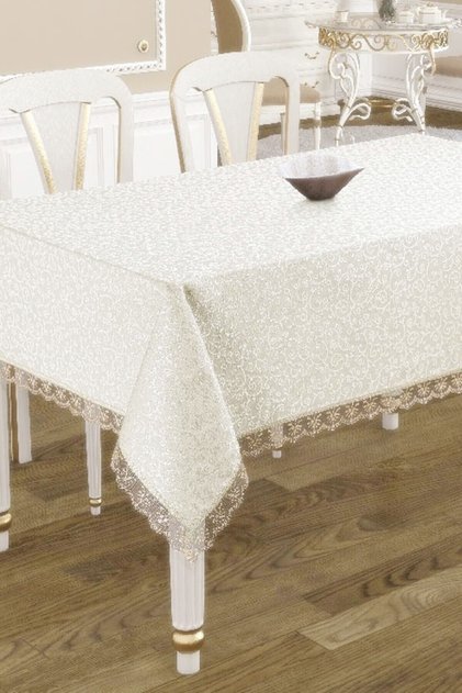 Kdk Carefree Tablecloth 160x220 cm Cream