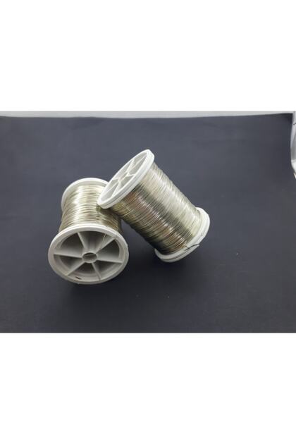 0.40 Mm Kalınlığında Gümüş Renk , Takı, Taç Ve Çiçek Teli.-2-li