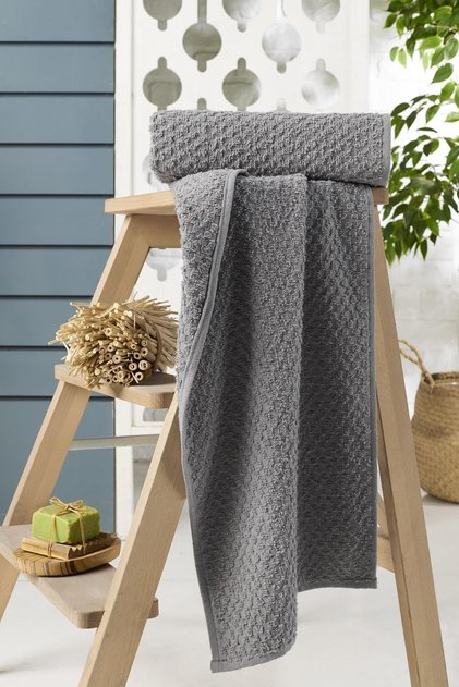 Lucia 100% Cotton Anthracite 2-Pack 30x80 Sports Towel