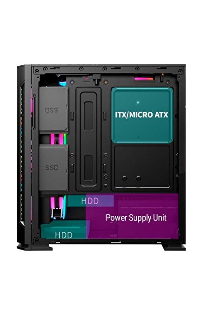 Zeiron Sp17 Intel Core i5 3470 16GB RAM 1TB SSD GT730 4GB Ekran