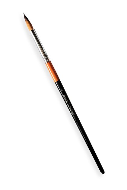 Water Color Brush Round Tip No: 6 - Short Handle