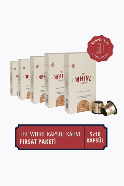 Lungo Medium Kapsül Kahve 5'li Fırsat Paketi 50 Kapsül