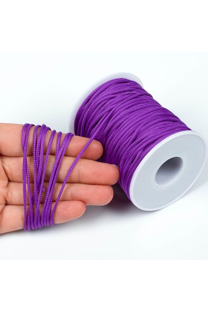 10 Metre - 1.5 Mm Paracord Ip, Bileklik Ipi, Takı Ipi, Örgü Ip, Mor Renk. 1. Kalite