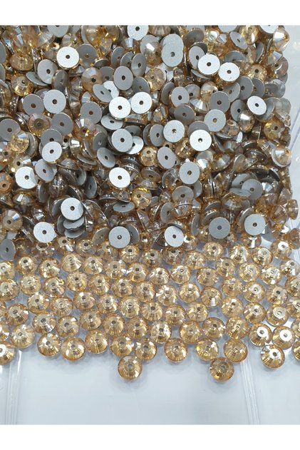 Strut Crystal Flakes - 6mm Gold (50 GR - 500 AD)