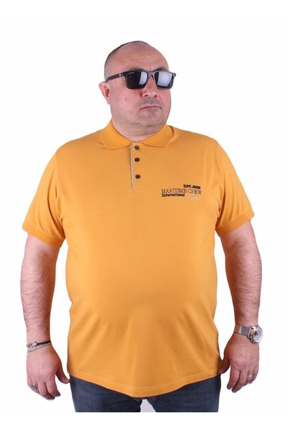 Men's Plus Size Polo Shirt Maritime Crew 23401 Mustard