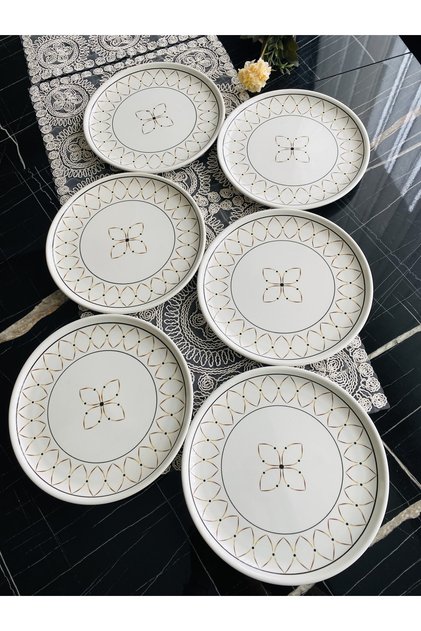 Gold Ellipse 6-Piece Serving Plate