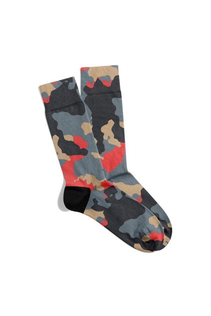 Fun Socks Camouflage Pattern Printed Socks Ecsoket355
