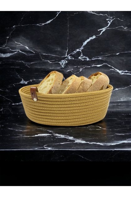 Wicker Basket, Jute Bread Holder, Table Top Organizer, Basket / Household, Kitchenware.