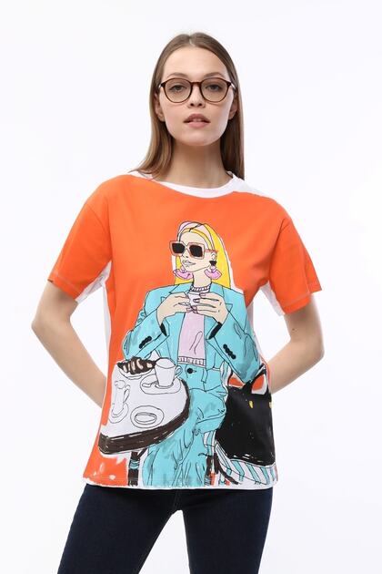 Женска T-shirt са Štampano