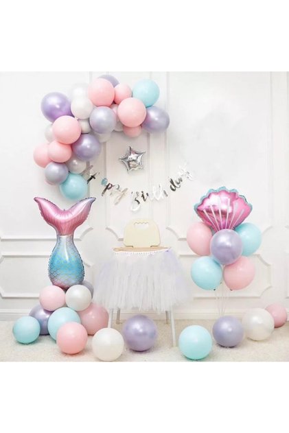 Mermaid Balloon Chain Mermaid Birthday Concept Party Set