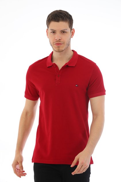 Men's Cotton & Lycra Polo Neck Short Sleeve Knitwear Banded T-Shirt
