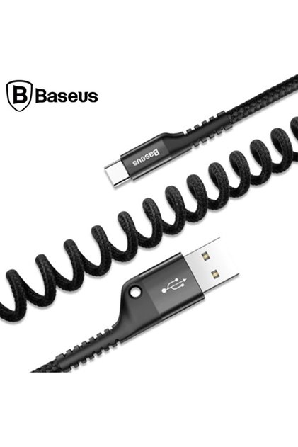 Baseus Fish Eye Spiral Usb Type-c Usb Şarj Kablosu