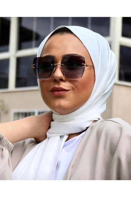Crystal Square Women's Sunglasses Black Color