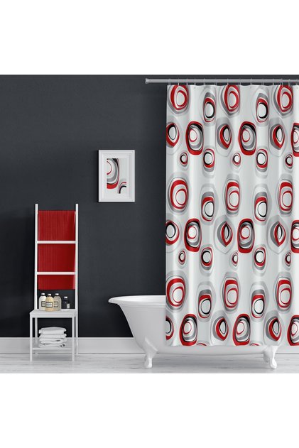 Bathroom Shower Curtain 4954 Mixed 110x200 Curtain Pipe Hanger 90x130 Gifted