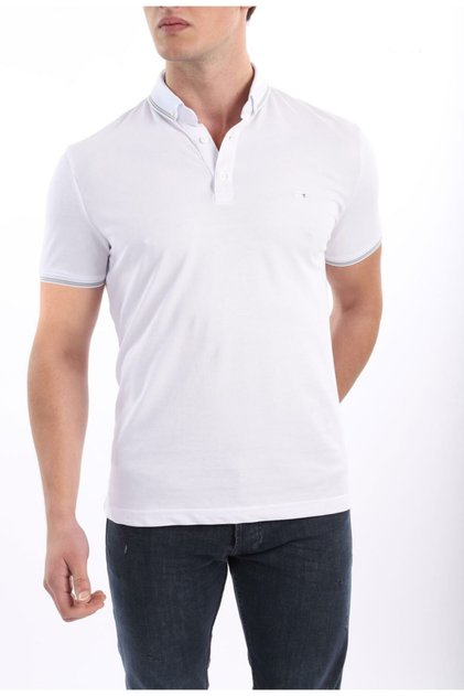 Erkek Beyaz Premıum Polo Yaka Slim Fit Tshirt