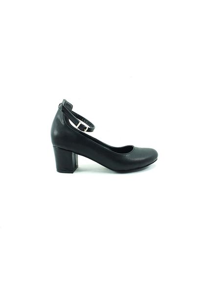 Çarıkçım Topuklu Bayan Ayakkabı - Siyah - 307 - 1