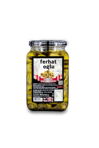 Izgara Edilmiş Çeşnili Yeşil Zeytin 900 G.