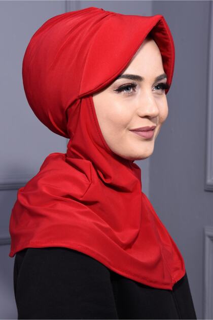 Sports Hat Scarf Red Suitable for Use in Pool