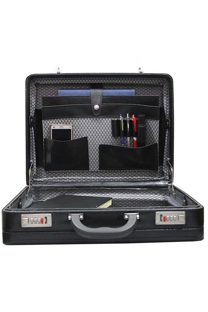 James Bond Double Bellows Classic Briefcase and Money Bag