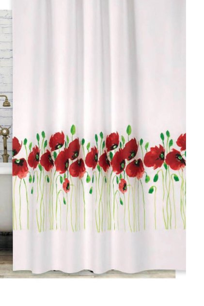 Bathroom Curtain 2X120X200 Double Wing Shower Curtain with Ring Gift Shower Cabin Curtain 7081