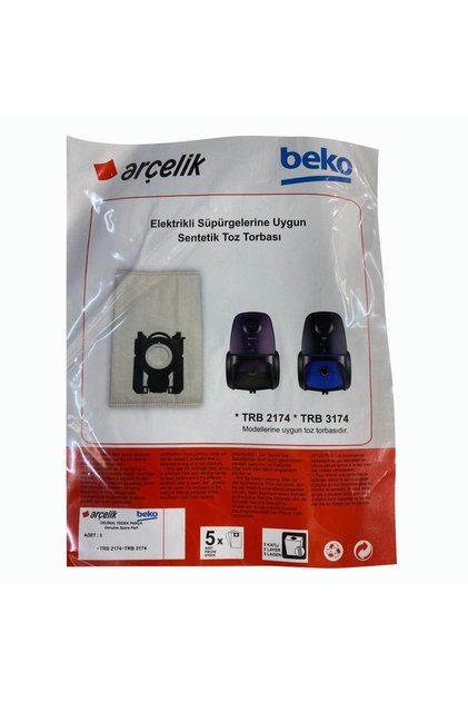 Trb 3174 Elektrikli Süpürge Toz Torbası (5 Adet)
