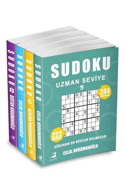 Sudoku Uzman Seviye Seti 2 - 4 Kitap Takım