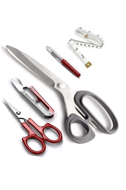 Foarfece pentru stânga Mâner din plastic pentru stânga Set foarfece pentru tăiere țesături 21 cm