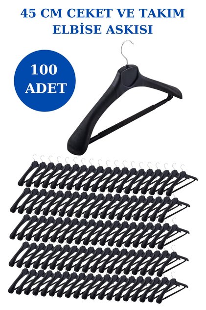 100Pcs Plastic High Quality Coat Hanger, Clothes Hanger, Suit Hanger