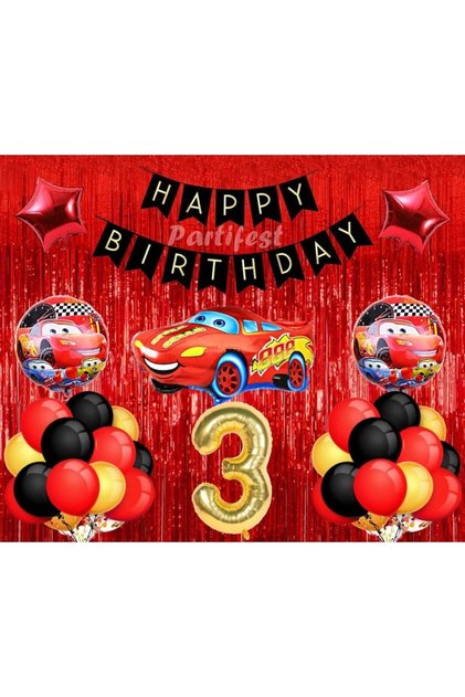Cars 3 Year Old Balloon Set Cars Concept Helium Balloon Set Lightning Mcqueen Birthday Set