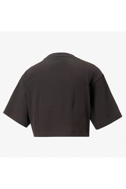 Puma Dare To Cropped Relaxed Kadın Siyah T-shirt - 4