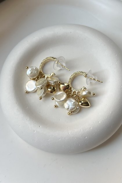 Charms Of Pearls Earrings