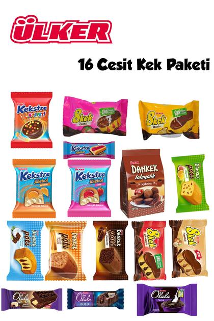 حزمة من 16 نوعًا من الكيك