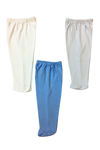 Minisse Mavi Erkek Bebek 3'Lü Penye Pantolon 9037 - 1