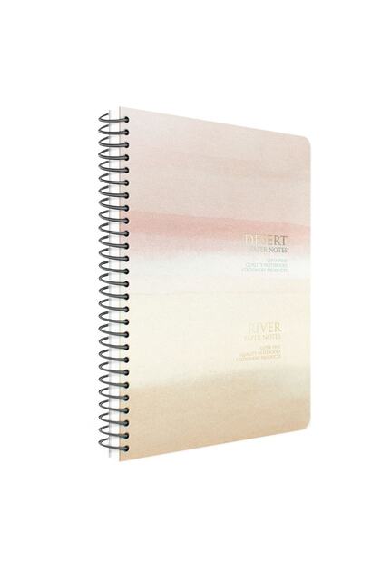 غطاء صلب حلزوني من Papernotes مقاس 17x24 120 ورقة دفتر ملاحظات مربعات