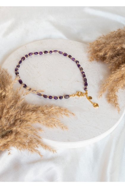 Natural Amethyst Stone Necklace
