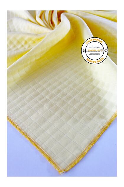 Multi-Purpose Muslin Blanket 90x90 Cm Organic Yellow