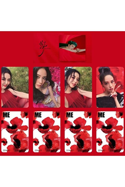 Kpop Dünyasi Blackpınk Jisoo '' Me '' Red 1 Albüm Kart Seti
