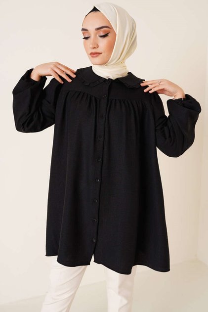 Γυναικείο πουκάμισο Hijab με γιακά