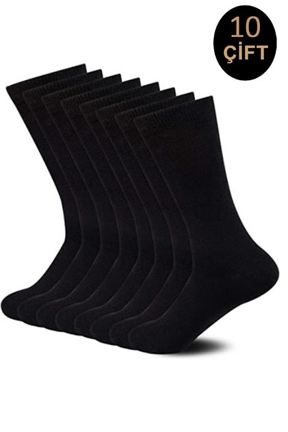 Unisex Bamboo Seamless Socks Black Color 10 Pairs