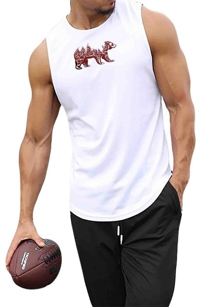 Bearx Sleeveless Athlete T-shirt Tank Top Sports Athlete
