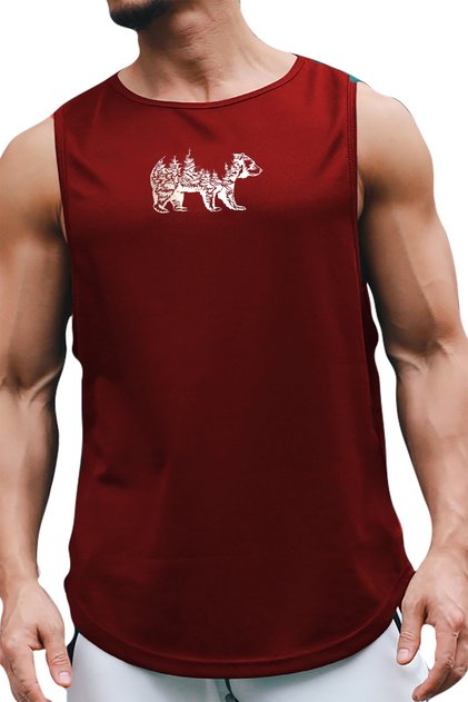 Bearx Sleeveless Athlete T-shirt Tank Top Sports Athlete